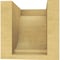 Ekena Millwork 5"W x 5"D x 5"H Wide Van Buren Rough Cedar Woodgrain TimberThane Corbel, Primed Tan CORUR05X05X05VANRCPR - alternate 5